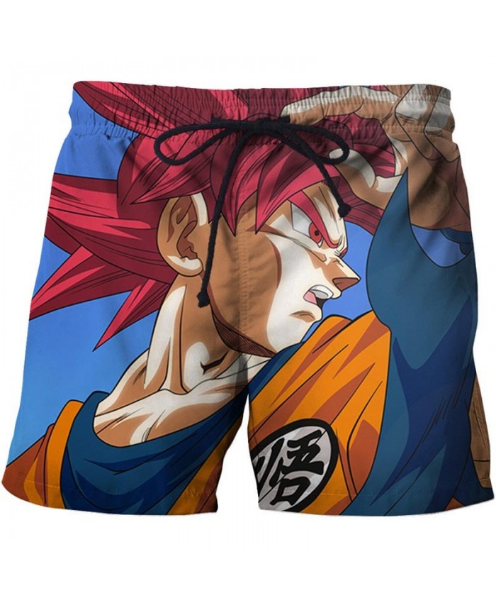 Head-Up Dragon Ball Men Anime 3D Stone Printed Beach Shorts Casual Male Quick Drying Breathable Summer Board Shorts