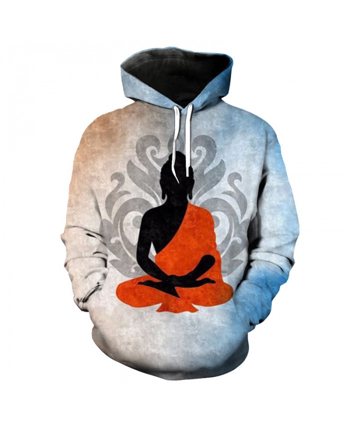 His Holiness Buddha Print Fashion Casual Hoodie Sweatshirt