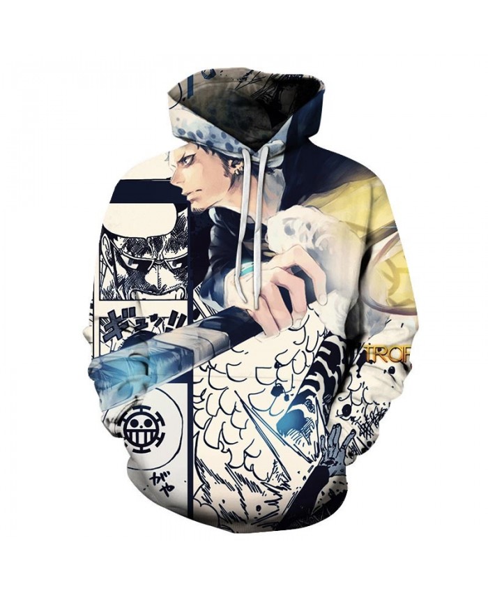 Holding A Sword One Piece 3D Hoodies Mens Pullover Sweatshirt Fashion Men Hoodies Pullover Tracksuits Hoodie Men