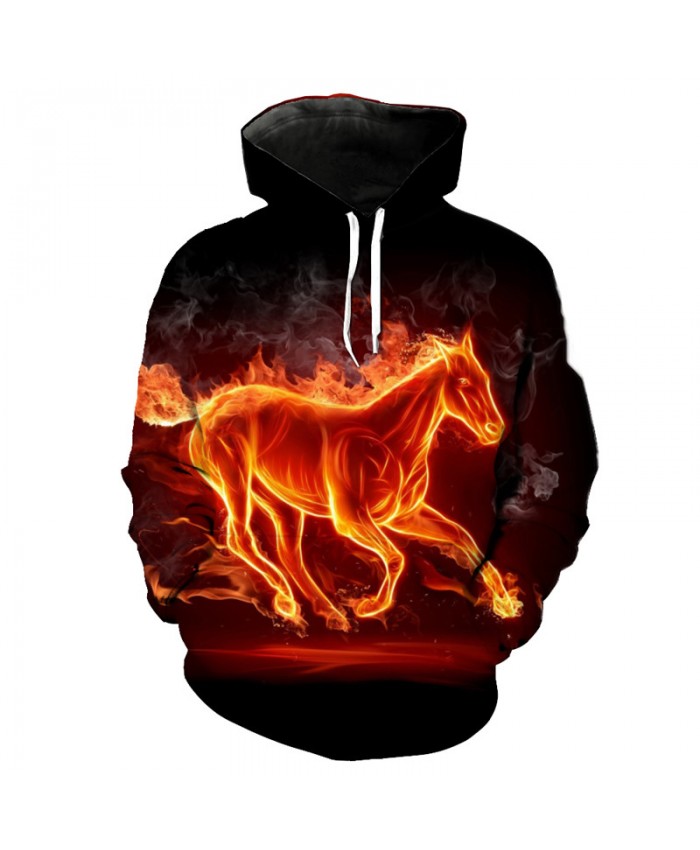 Horse Style Fashion Hooded Sweatshirt High-quality Pullover Casual Hoodie Autumn Tracksuit Pullover Hooded Sweatshirt