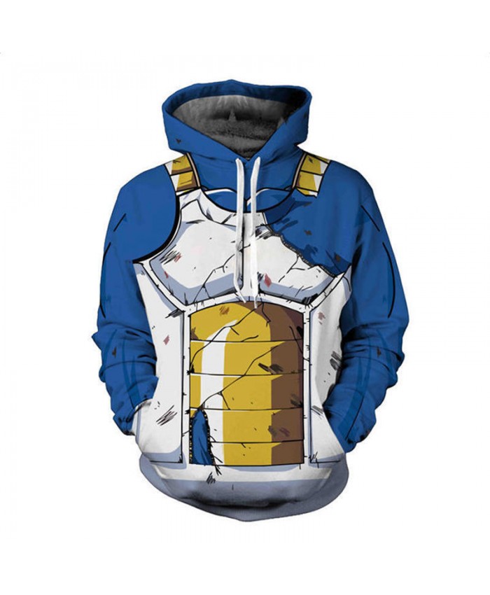 Hot Anime Dragon Ball Z Hoodies Men 3D Sweatshirt Super Saiyan Vegeta Vegetto Print Pullover Male Sportswear Dragonball Outfits