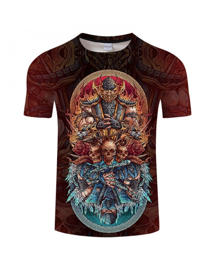 Hot Anime Men t shirt Casual Fashion T-shirt O-neck Sweatshirts Short Sleeve Cool Boy Tops Skull Tees Drop Ship