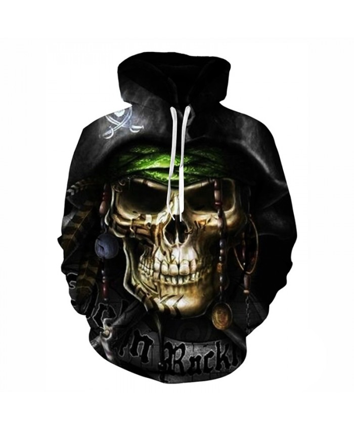 Hot hoody Men&Women Hoodies Couples Casual skull Style 3D captain Print Personality Autumn Winter Sweatshirts Hoody Tracksuits Tops
