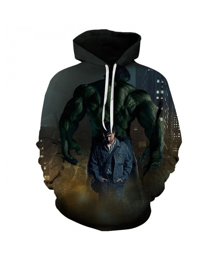 Hulk 3D Print Sup Hoodie Men Pullover Sweatshirt Long Sleeve Casual Hoodies Men's Sweatshirt Avengers End Game Hoodies Men