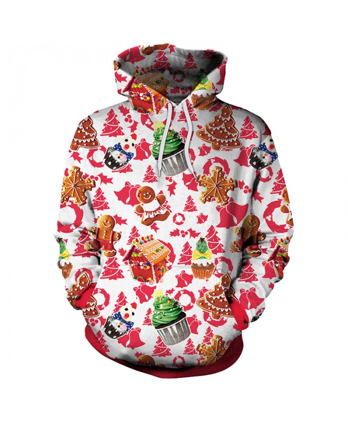 Ice Cream Gift Christmas Sweater Unisex Men Women Vacation Santa Elf Pullover Funny Sweaters Tops Autumn Winter Clothing