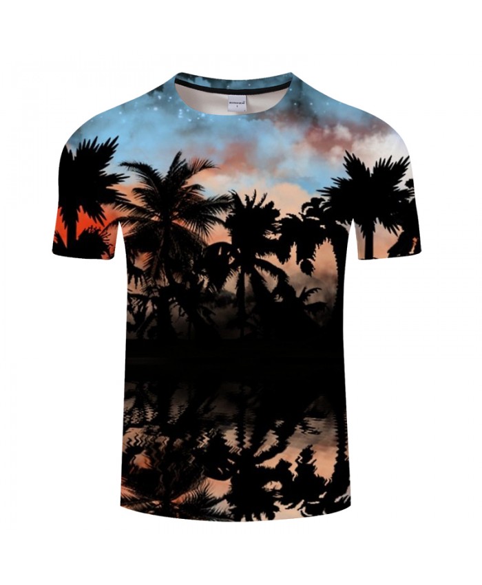 Lake Scenery&Coco 3D Print t shirt Men Women tshirt Summer Casual Short Sleeve O-neck Tops&Tee Streetwear Drop Ship