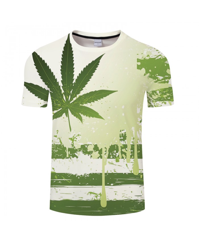 Leaf 3D Print t shirt Men Women tshirt Summer Casual Short Sleeve Boy Tops&Tees Groot Camiseta Small Fresh Drop Ship
