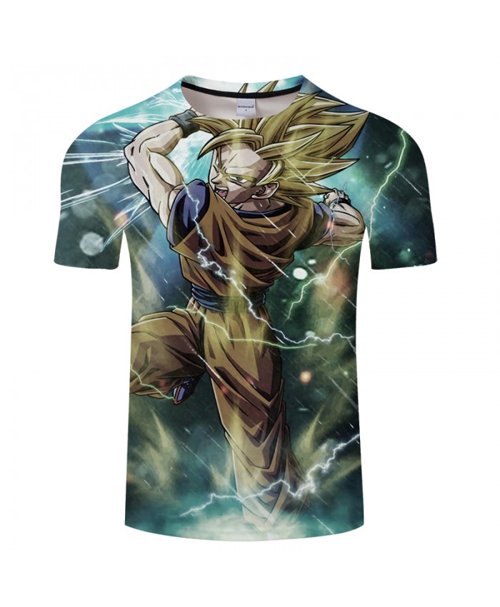 Lightning Dragon Ball Digital 3D Print T shirt Men Women Summer Anime Streetwear Boys Tops&Tees Tshirts Drop Ship