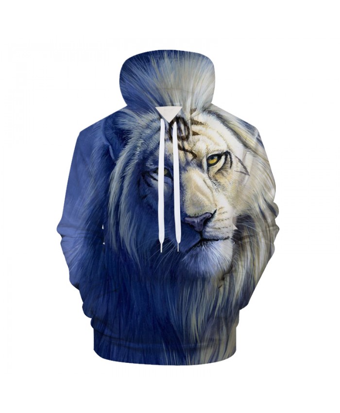 Lion Printed 3D Hoodies Unisex Sweatshirts Men Women Coats Hooded Jackets Autumn Winter Animal Tracksuits Fashion Pullover