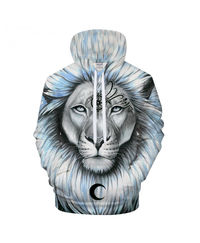 Lion&galaxy By Pixie coldArts 3D Print Hoodies Men Casual Sweatshirt Tracksuit Pocket Pullover Streatwear Hooded Coat DropShip