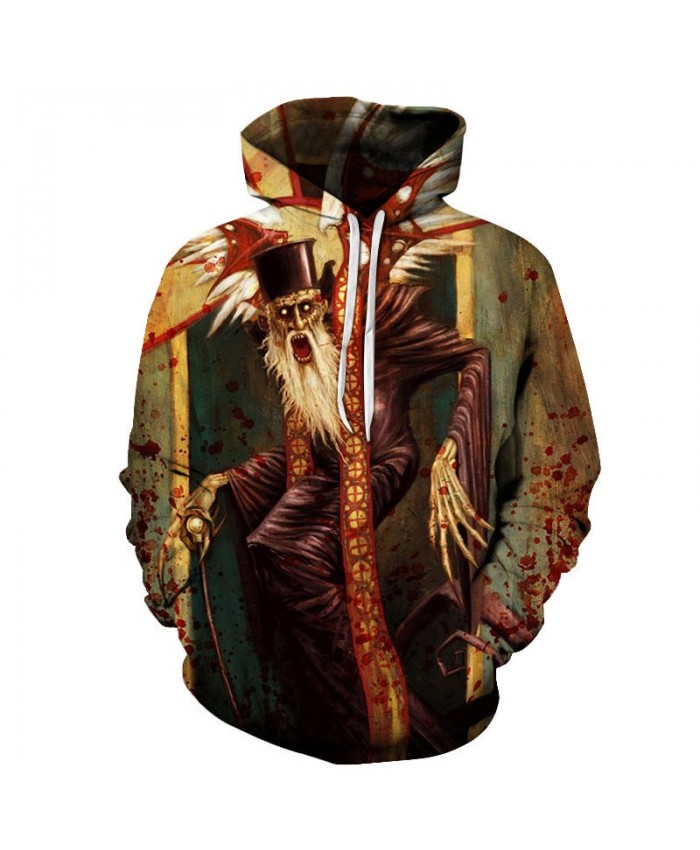 Long Beard Old Man 3D Printed Men Pullover Sweatshirt Clothing for Men Custom Pullover Hoodie Streetwear Sweatshirt