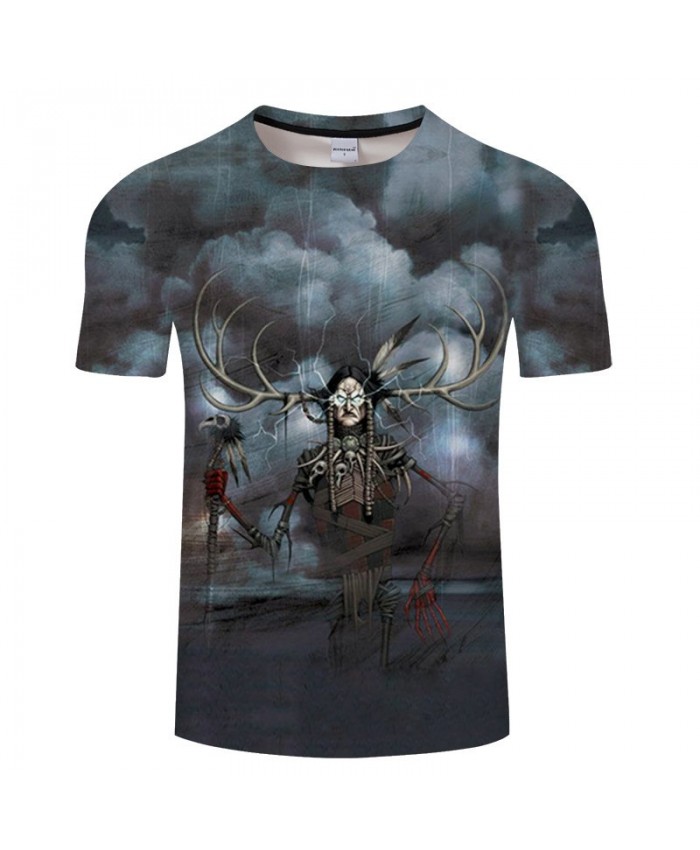 Long Branches On The Head 3D Print tshirt Men tshirt Summer Casual Short Sleeve Male O-neck Tops&Tee Drop Ship