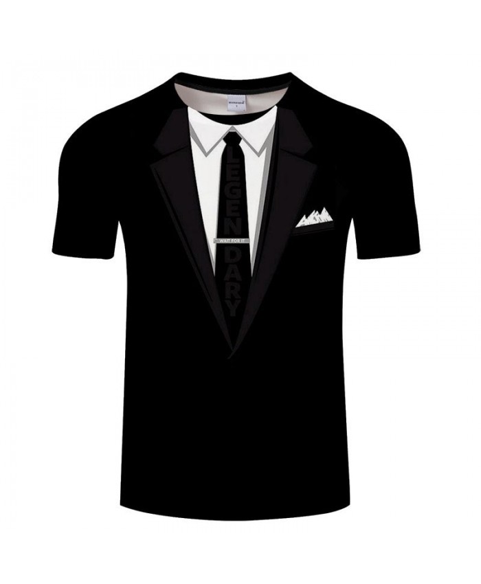 Long Tie 3D Printed Men Anime tshirt Crossfit Shirt Casual Short Sleeve Male T Shirt Men Brand O-neck Tops&Tee