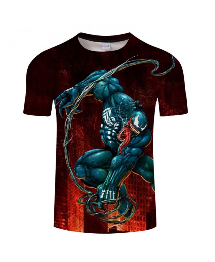 Long Tongue Sharp Teeth Anime Game 3D Print tshirt Men tshirt Summer Casual Short Sleeve Male O-neck Drop Ship