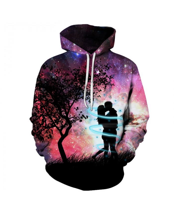 Love Couple Hoodie-Sweatshirt 3D Mens Pullover Autumn Winter Tracksuits Unisex Jackets Fashion Streetwear Male Coats