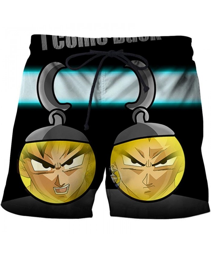 Man In The Ball Dragon Ball Men Anime 3D Printed Beach Shorts Casual 2021 New Summer Male Quick Drying Board Shorts