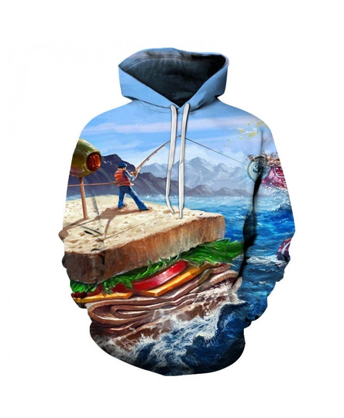 Maritime Garbage 3D Printed Mens Pullover Sweatshirt Clothing for Men Custom Pullover Hoodie 2019 Pullover Hoodie