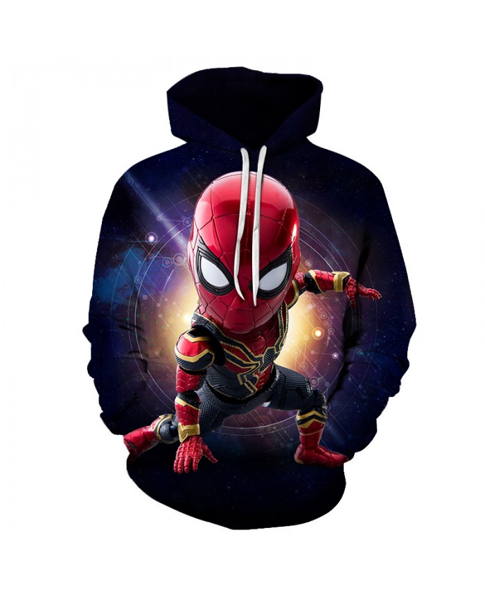 Marvel Iron Spiderman 3D Print Hoodie Men Women 2021 New Hoodies Men Funny Hip Hop Sweatshirts Fashion Novelty Streetwear Jacket