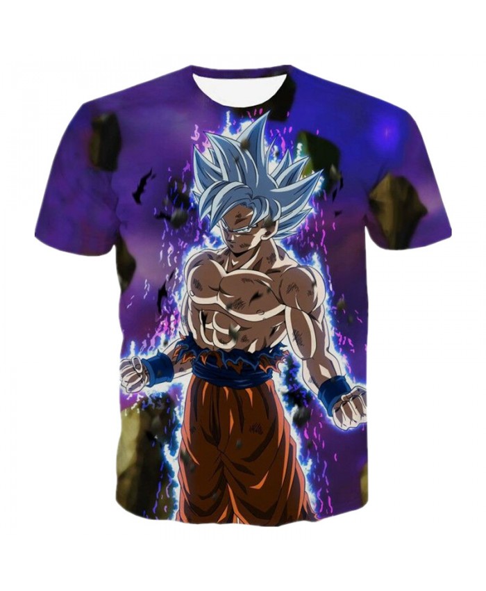 Men's 3D Dragon Ball T Shirt Hot Anime Ultra Instinct Super Saiyan Goku Vegeta Printed Tee Shirt Dragonball Short Sleeve T-Shirt