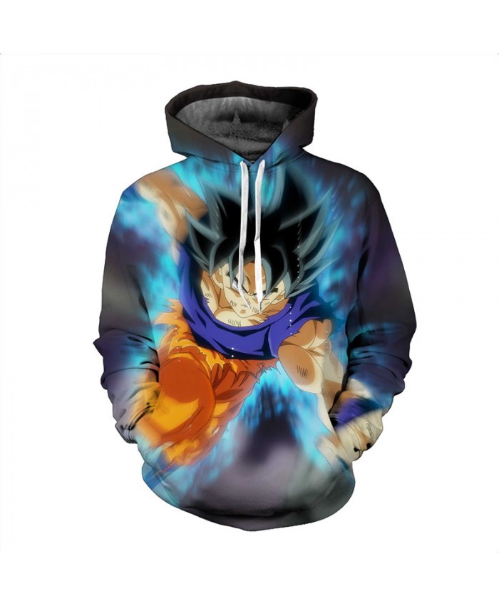 Men 3D Anime Hoodies Dragon Ball Z Pocket Hooded Sweatshirts Male Kids Goku Vegeta Printed Hoodies Boys Pullovers Tracksuits