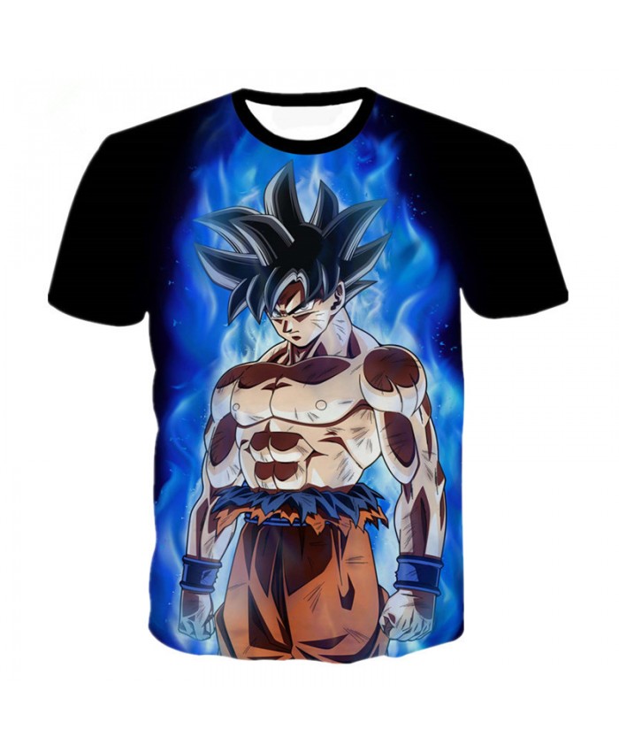 Men 3D Clothes Short Sleeve Loose Top Tees Dragonball Super Ultra Instinct Super Vegito Son Goku Z Fighter Print T-Shirt