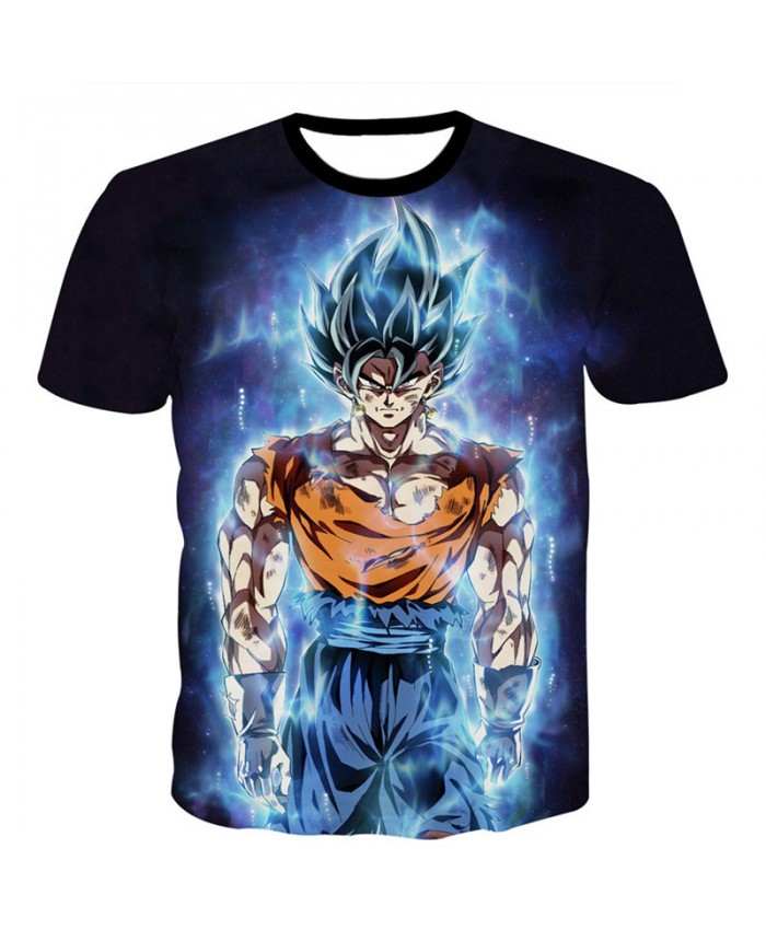 Men 3D T Shirts Dragon Ball T Shirt Kids Goku Super Saiyan God Vegito Vegeta Printed Tee Shirt Cartoon Summer Top Tees Plus Size