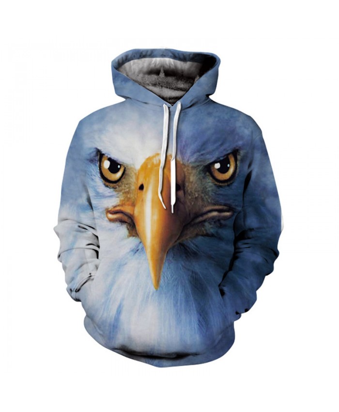Men&Women Hoodies Hoody Sweatshirts Hawk 3D Print Animal Couple Plus Size Hoodie Pullovers Autumn Windbreaker Outwear Tracksuit