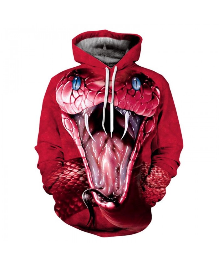 Men&Women Hoodies Hoody Sweatshirts Snake 3D Print Animal Couple Plus Size Hoodie Pullovers Autumn Windbreaker Outwear Tracksuit A