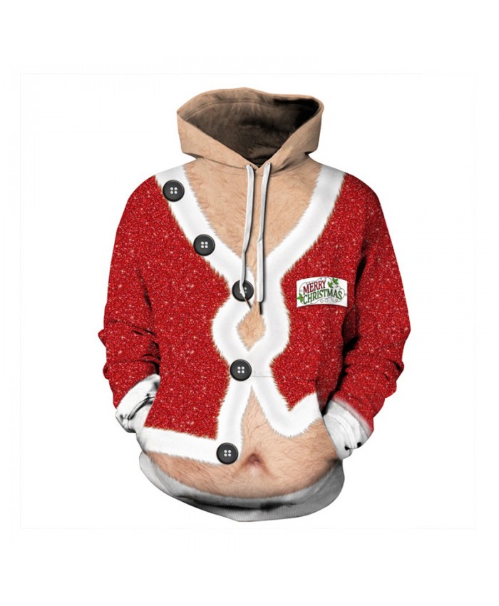 Mens 3D Print Gala Christmas Hoodie Winter Casual Pullover Hooded Long Sleeve Sweatshirt Clothing Ugly Christmas Tops