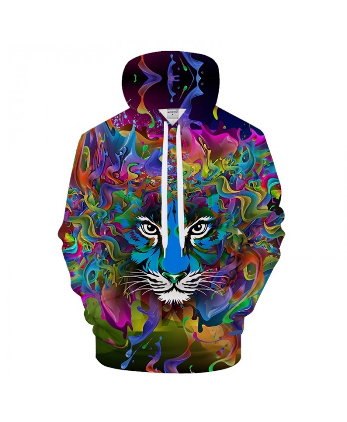 Mens Hoodies 3D Printed Hoody Tiger Pullover Animal Tracksuit 6xl Sweatshirt Streetwear Cloth Hiphop Coat DropShip