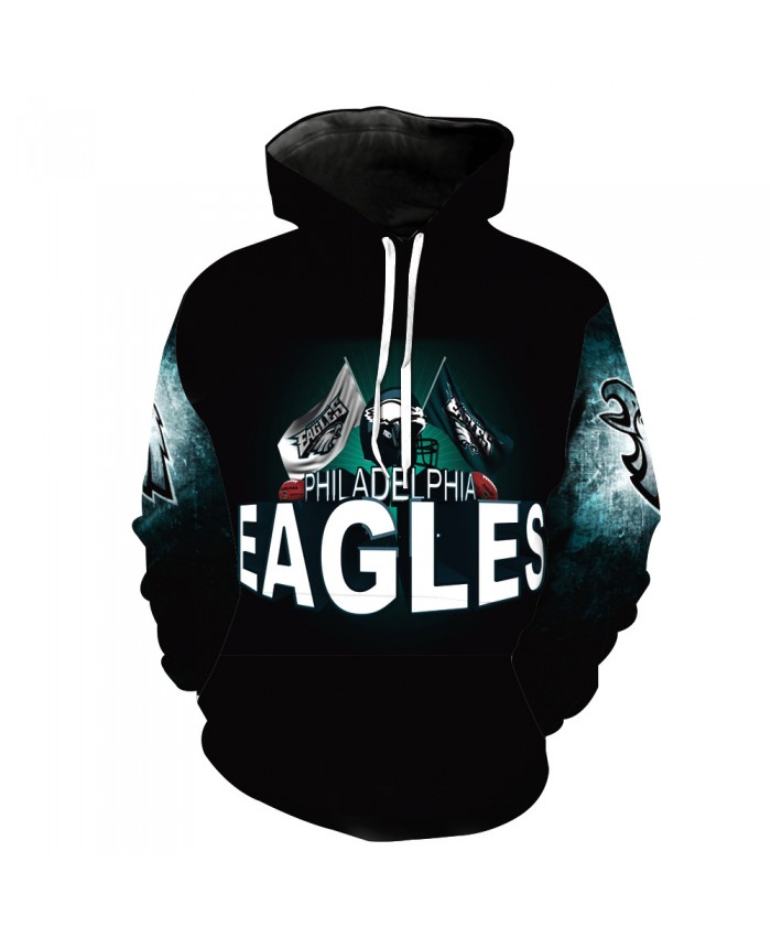 Men's and women's Sweaters Eagles NFL Team Sweater Hoodie NFL Football Team 3D Printing Sweater Hoodie