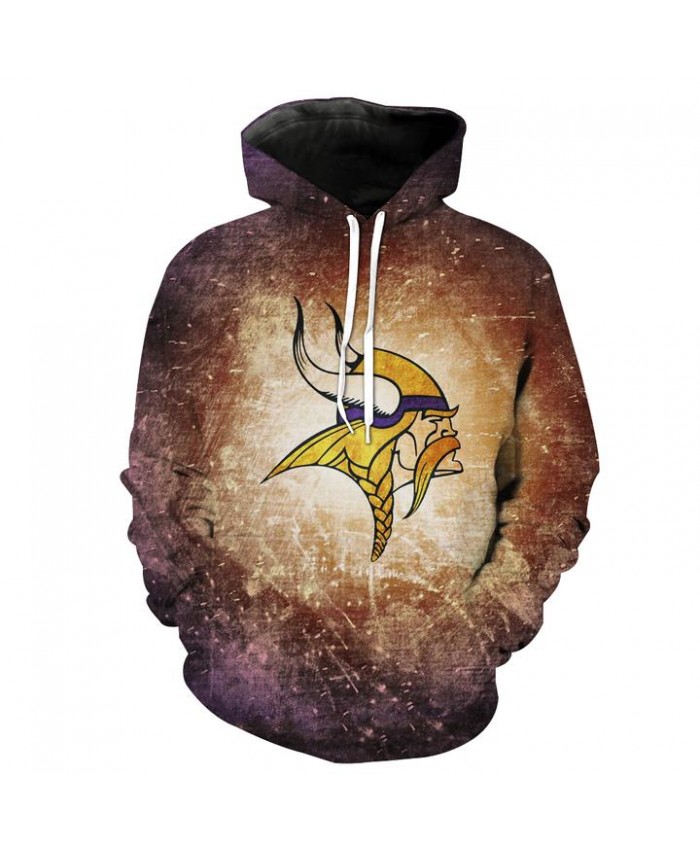 Minnesota Vikings Hoodie Football Vikings Clothing Hooded Sweatshirt Autumn Men Women Casual Pullover Sportswear