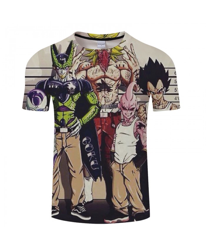 Monster Dragon Ball 3D Print T shirt Men Women Summer Anime Short Sleeve Boy Women Tops&Tees Tshirt 2021 Drop Ship