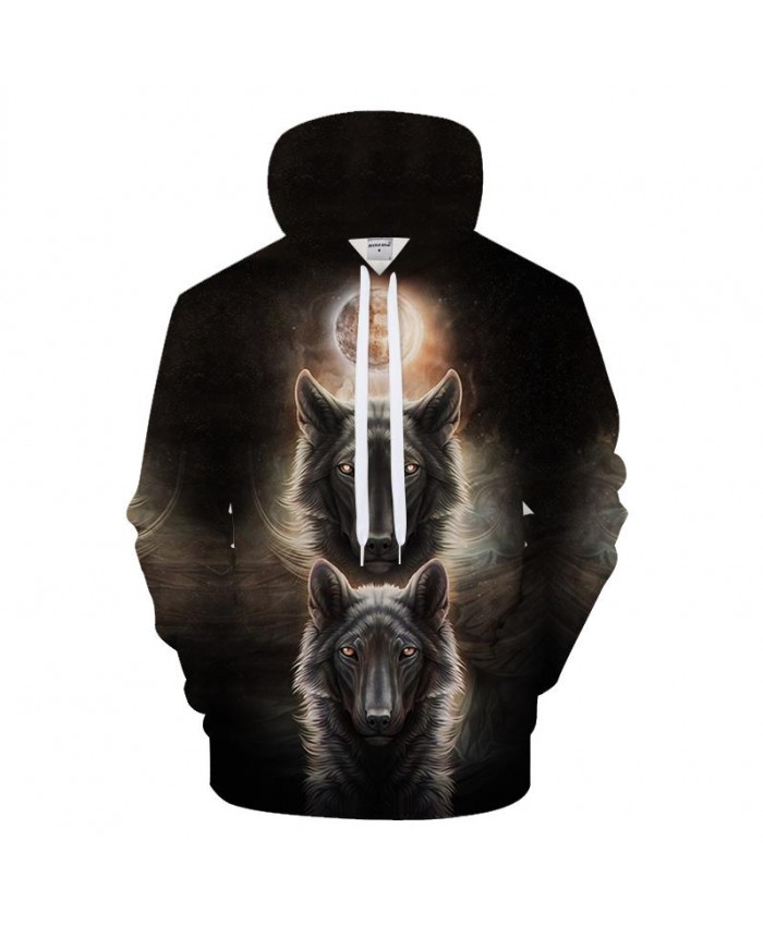 Moon Light Hoodies Men Wolf Hoody Anime Sweatshirt Autumn Pullover 3D Tracksuit Male Coat Hip Hop Unisex Drop ship