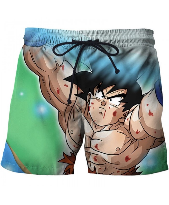 Muscle Dragon Ball Men Anime 3D Printed Beach Short Casual Summer 2021 New Male Quick Drying Breathable Board Short
