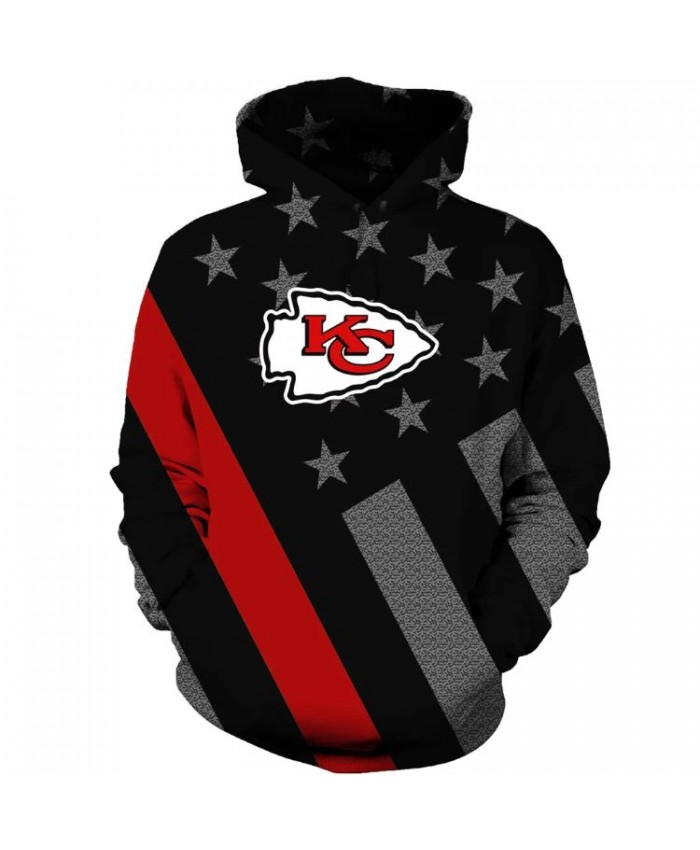 NFL American Football Kansas City Chiefs Champs Hoodie Sweatshirt Jacket Pullover