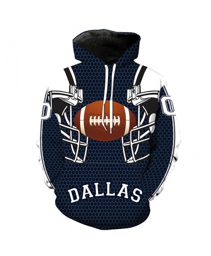 NFL American football Fashion 3D Print hooded sweatshirt cool pullover Dallas Cowboys