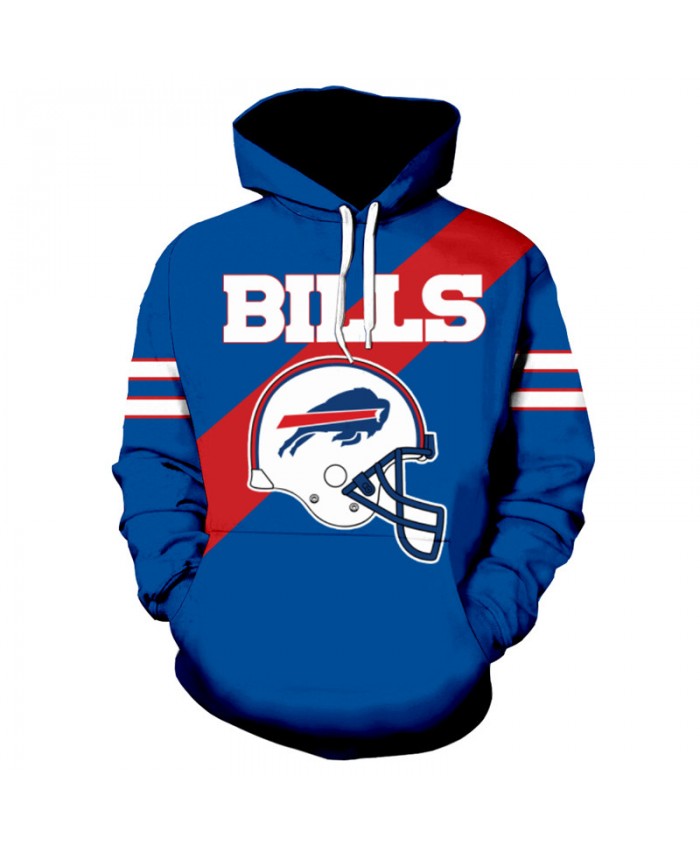 NFL American football Fashion 3D hooded sweatshirt cool pullover Buffalo Bills