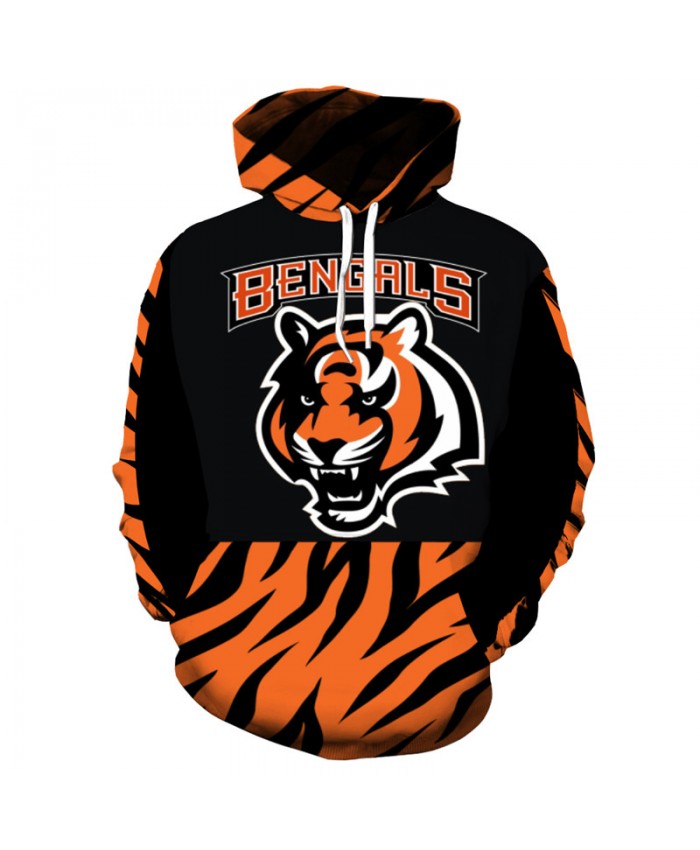 NFL American football Fashion 3D hooded sweatshirt cool pullover Cincinnati Bengals