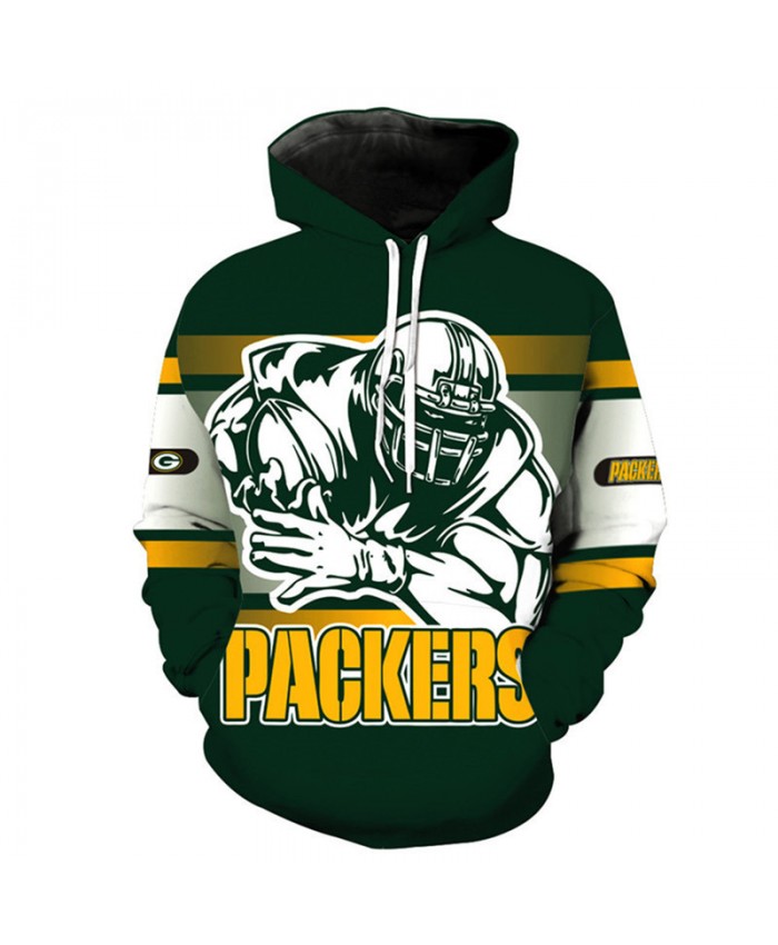 NFL American football Fashion 3D hooded sweatshirt cool pullover Green Bay Packers