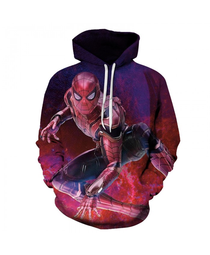 New 2021 Marvel Comics 3D Printed Iron Spiderman Sweatshirt Men/Women Tops Hoodie Men Fashion Autumn Hoodies Streetwear Clothes A