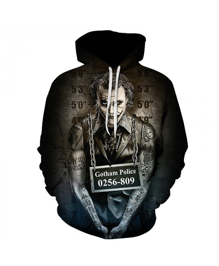 New Arrival Horror Movie Clown 3D Printed Hooded Sweatshirts Men Women Fall Winter Fashion Hoodies Streetwear Casual Hoodies