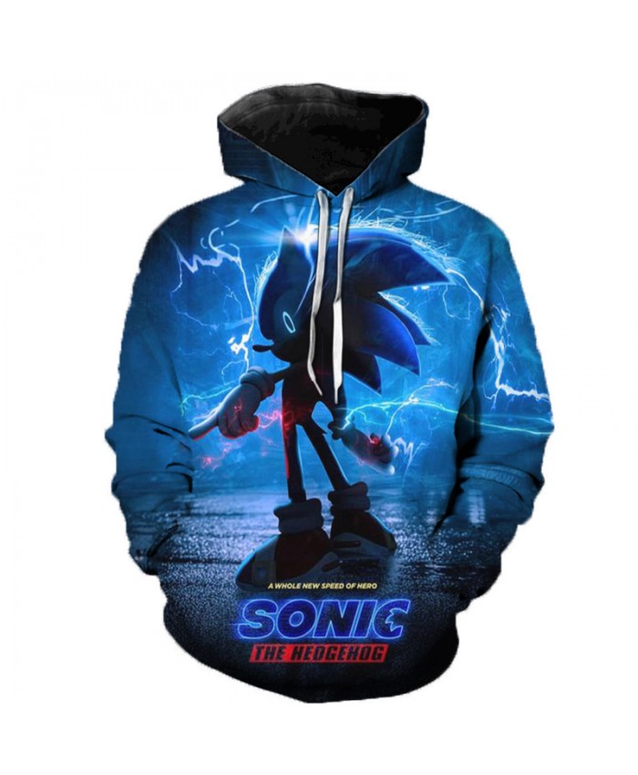 New Arrival Sonic the Hedgehog 3D Printed Hooded Sweatshirts Men Women Fashion Streetwear Hoodie Fall Casual Plus Szie Hoodies