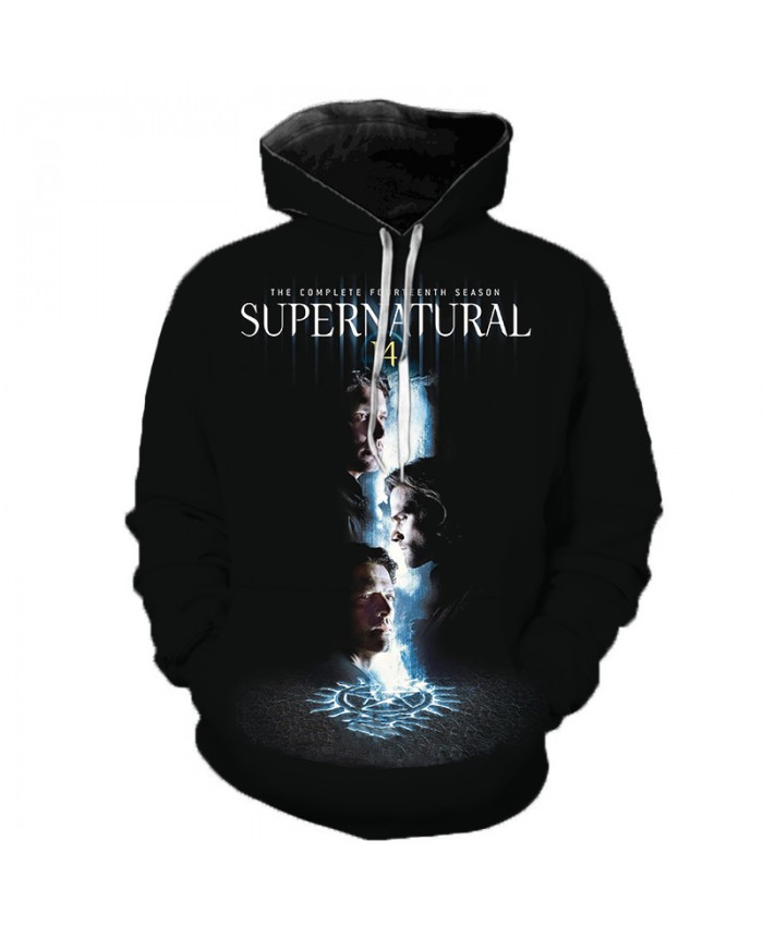 New Arrival Supernatural 3D Print Hoodie Men/Women Fashion Casual Sweatshirt Supernatural Pullover Streetwear Oversized Hoodies I