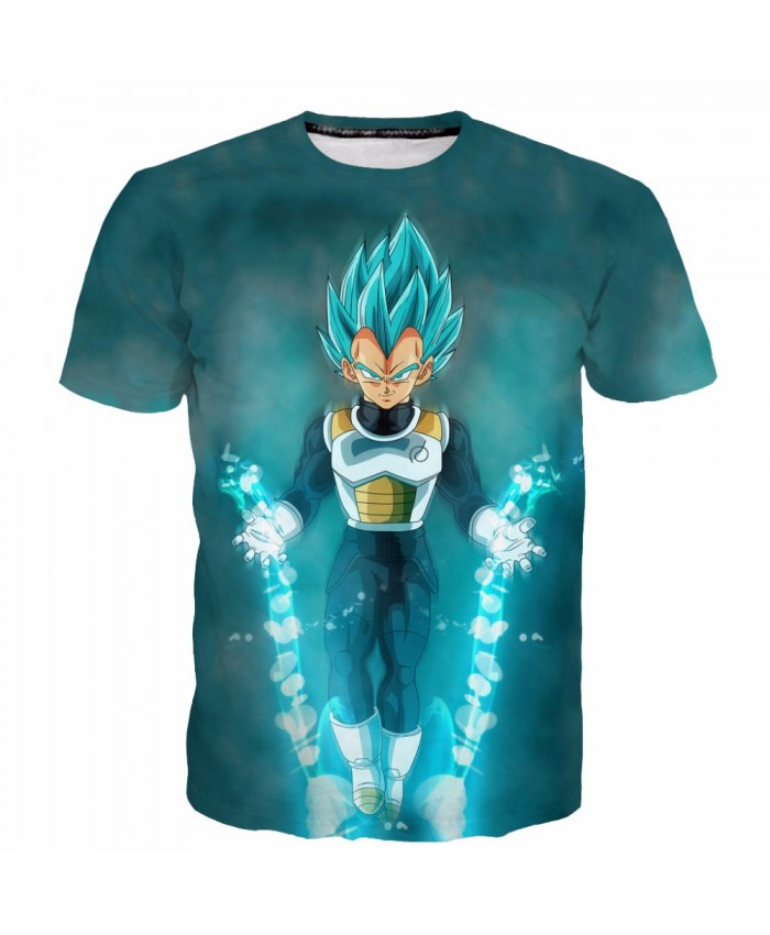 New DRAGON BALL T shirt 3D Saiyan Printed Summer Tshirt Men Hot Animation Vegeta Goku tops