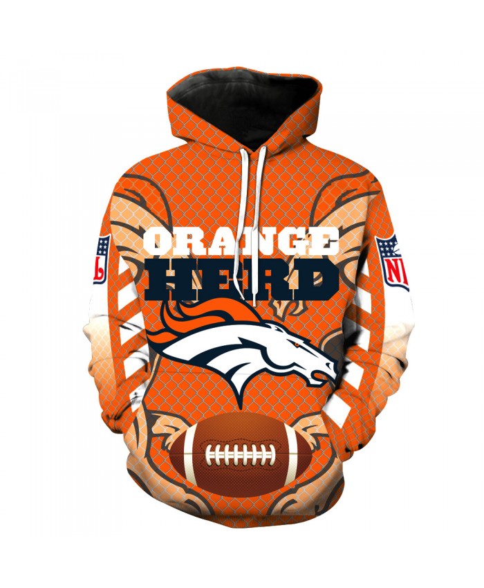 New Denver Broncos Denver Broncos NFL Football Team Digital Print Sweater Hoodie