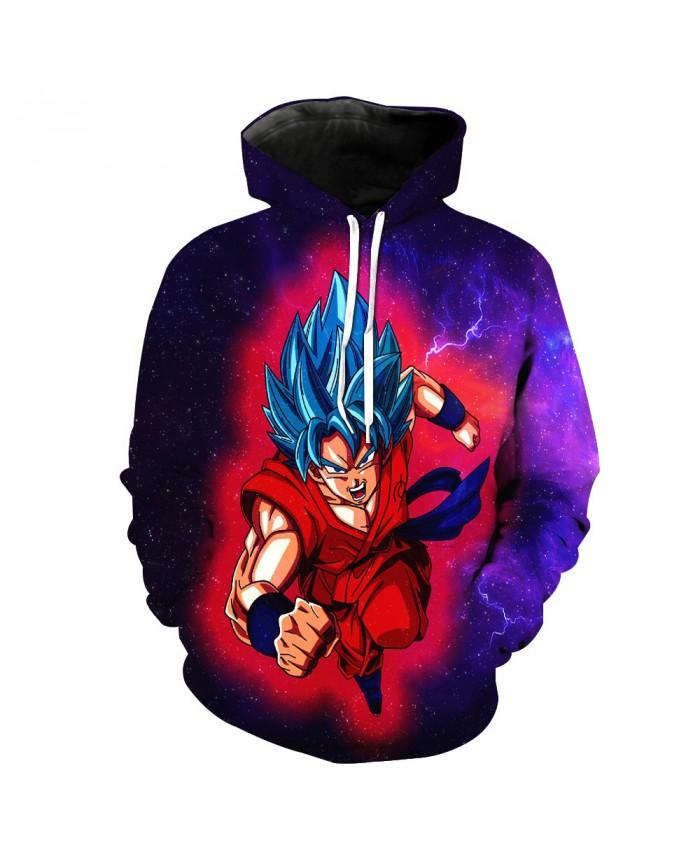 New Dragon Ball Z Goku Pocket Pullover Hoody Men/Women Hip Hop Print 3D Sweatshirt Character Hoodie Tracksuits Plus S-6XL
