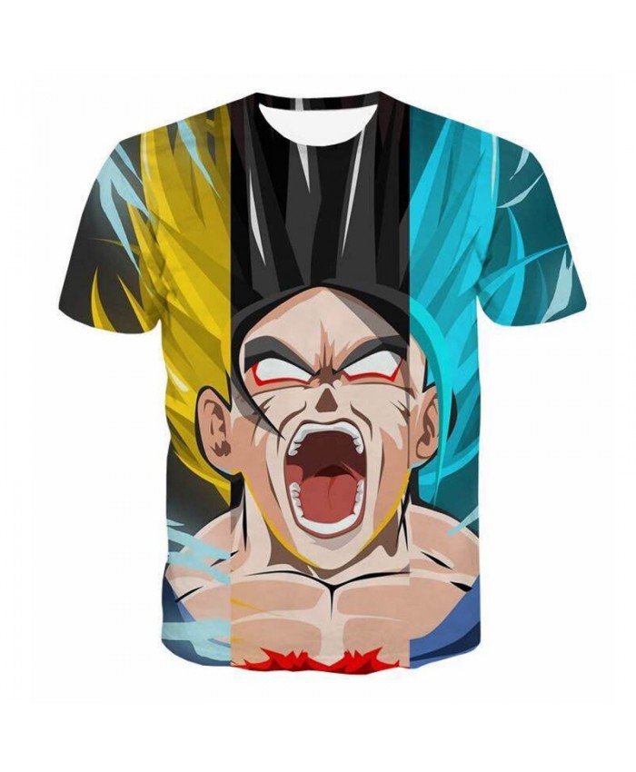 New Dragon Ball Z T-shirt Homme Super Saiyan Goku tshirt 3d T Shirts Animation Vegeta Men Boy Dbz Tee Shirt Poleras Hombre