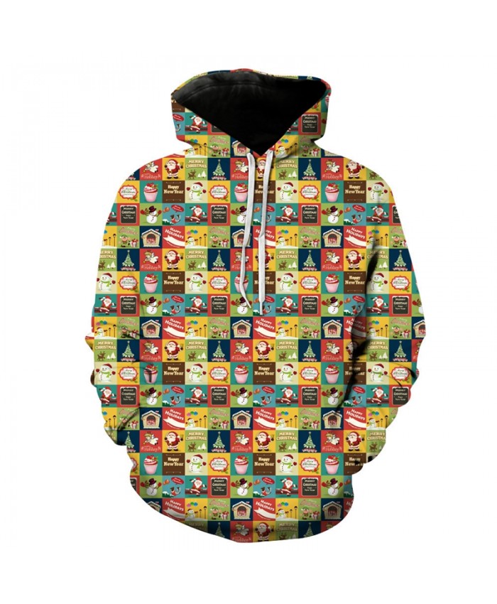 New Fashion 3D Hoodies Cute Christmas Long Sleeve Print Sweatshirts Men/Women Unisex Tracksuits Hoody Pullover Tops Dropship