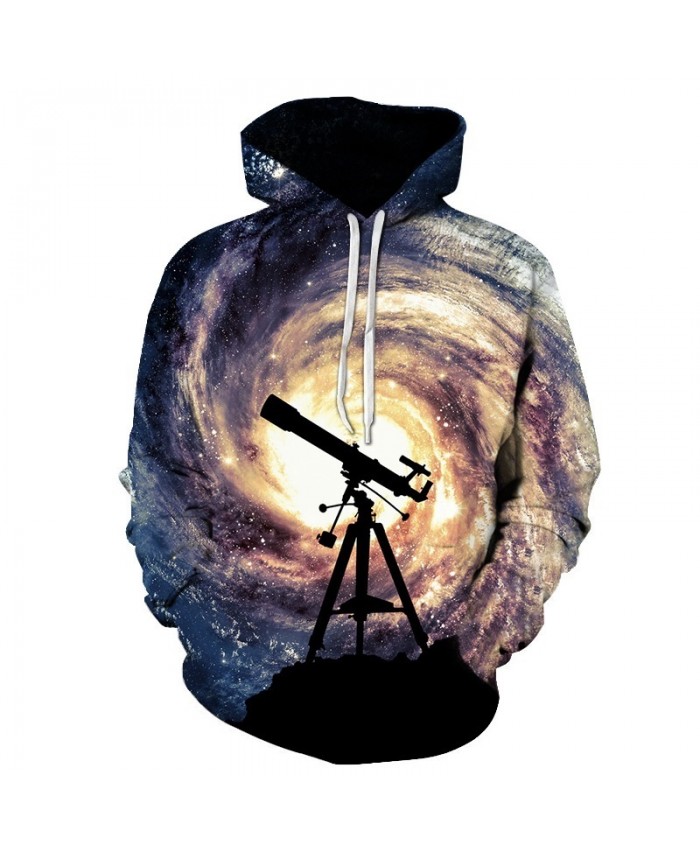 New Fashion Men/Women 3D Sweatshirts Print Telescope whirlpool Hoodies Autumn Winter Thin Hooded Pullovers Tops